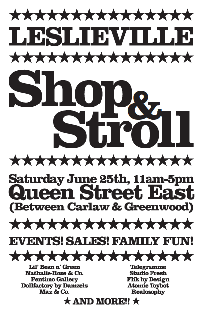Leslieville Shop & Stroll-June 25th