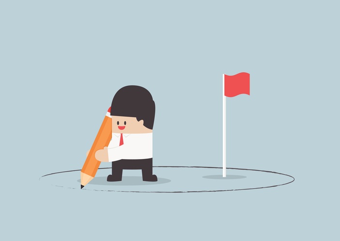 Man Drawing Boundary