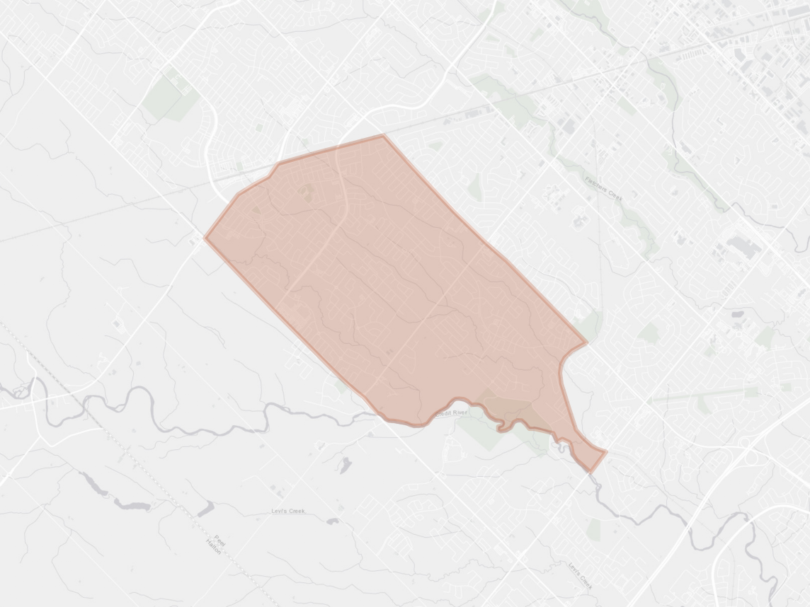 Map of Credit Valley