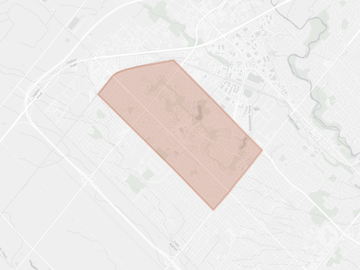 Map of Meadowvale